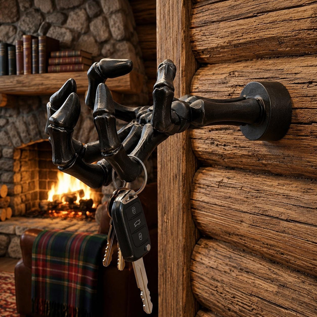 Hand Key Holder, Wall Mounted Key Rack, Gothic Home Decor, Rustic Entryway Organizer, Unique Hook, Funny Housewarming Gift.