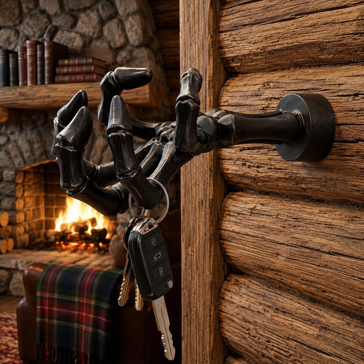 Hand Key Holder, Wall Mounted Key Rack, Gothic Home Decor, Rustic Entryway Organizer, Unique Hook, Funny Housewarming Gift.