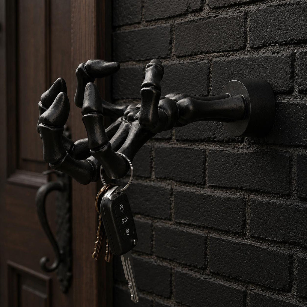 Hand Key Holder, Wall Mounted Key Rack, Gothic Home Decor, Rustic Entryway Organizer, Unique Hook, Funny Housewarming Gift.